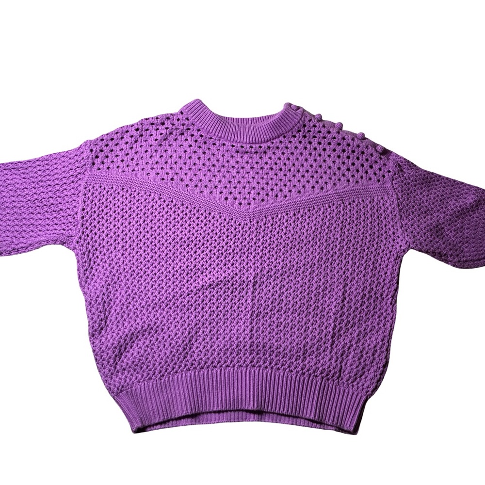 J. Crew Women's Sweater in Vibrant Purple